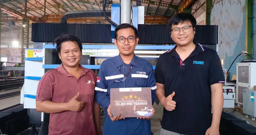 Konstruksi Baja Customer Pengguna Mesin Laser Baison